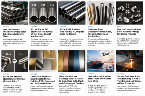 সম্পর্কে সর্বশেষ কোম্পানী কেস How to Choose a Reliable Stainless Steel Tube Manufacturer in China