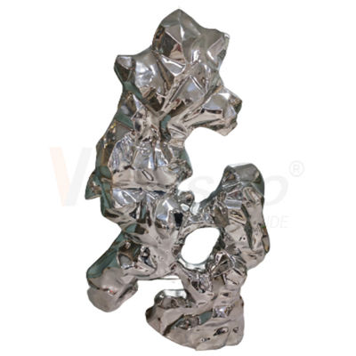 গুণ  8k Stainless Steel Metal Fabrication Water Ripple Finshed Office Decoration Sculpture Metal কারখানা