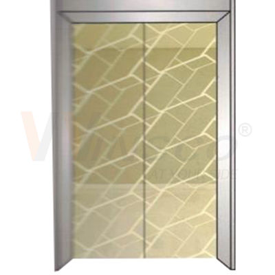 গুণ  Mirror Etched Elevator Stainless Steel Sheet Cold Rolled Titanium Gold কারখানা