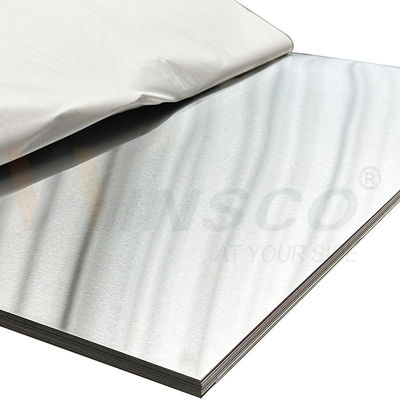 গুণ  Layout Smoothness 0.4mm-3.0mm Thickness 5x10ft Inox Plate 1500mmx3000mm Stainless Steel No.4 Satin Sheet 430 Grade কারখানা