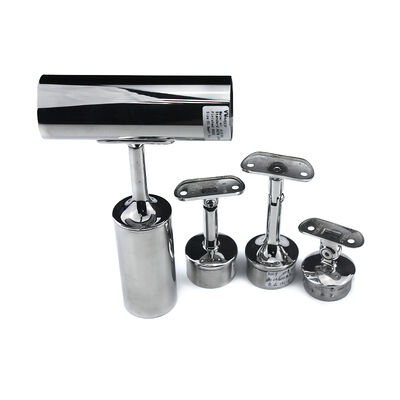 গুণ  Stainless Steel Adjustable Handrail Support Bracket Saddle কারখানা