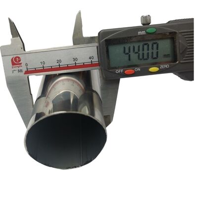 গুণ  1 3/4" 44.5mm Stainless Steel Round Pipe 0.4-3.0mm Wall Thickness 600 Grit Satin Finish 304 Inox Tube, 201/316L Optional কারখানা