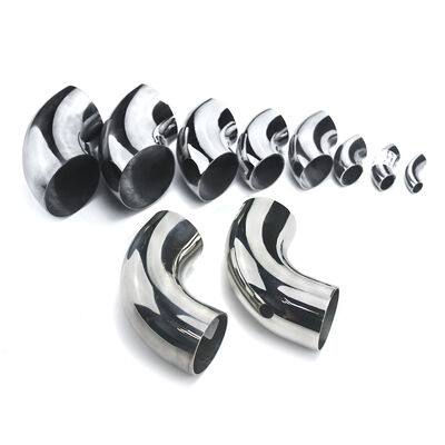 গুণ  90 Degree Polished Stainless Steel Elbow, Codo,201/304/316 Grade Weld Pipe Fitting কারখানা