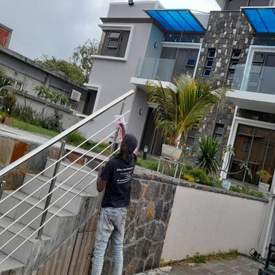 1000mm 1500mm স্টেইনলেস স্টীল বারান্দা রেলিং ইনোক্স বেড়া বাগান সহজ ইনস্টলেশন