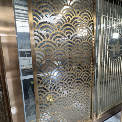 1219mmx2438mm স্টেইনলেস স্টিল স্ক্রীন পার্টিশন আইনক্স ডিভাইডার 201 304 316