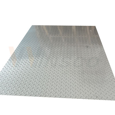 20mm-1250mm এমবসড স্টেইনলেস স্টিল শীট 2b সারফেস রাইস গ্রেইন শেপ অ্যান্টি স্লিপ প্লেট