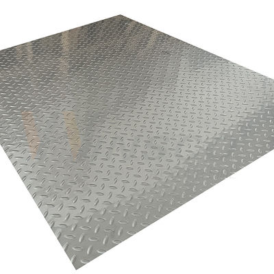 20mm-1250mm এমবসড স্টেইনলেস স্টিল শীট 2b সারফেস রাইস গ্রেইন শেপ অ্যান্টি স্লিপ প্লেট