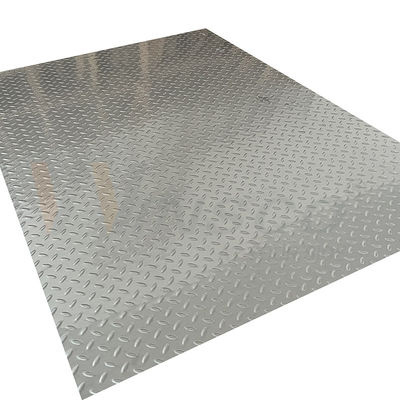 20mm-1250mm এমবসড স্টেইনলেস স্টিল শীট 2b সারফেস রাইস গ্রেইন শেপ অ্যান্টি স্লিপ প্লেট