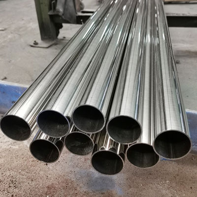 C-316 স্টেইনলেস স্টিল আইনক্স রাউন্ড পাইপ Acero Inoxidable 1.1/2 Redondo Decorativo Brilliante POLISHED 600 C-304 X 6 METROS