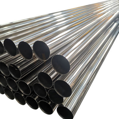 C-316 স্টেইনলেস স্টিল আইনক্স রাউন্ড পাইপ Acero Inoxidable 1.1/2 Redondo Decorativo Brilliante POLISHED 600 C-304 X 6 METROS