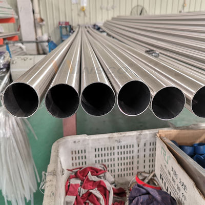 0.8mm-3.0mm বেধ স্যাটিন ইনক্স হ্যান্ড্রেল পাইপ এসএস 201 304 316 মিরর 48.3mm ওডি স্টেইনলেস স্টীল গোলাকার টিউব
