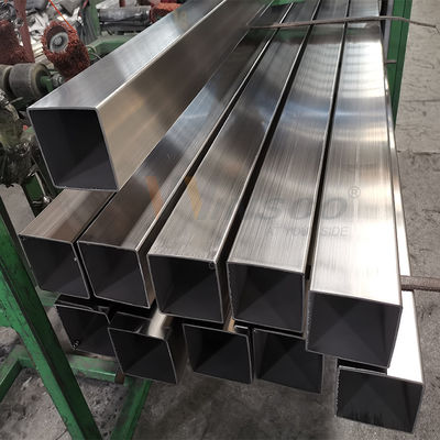 0.6mm-3.5mm বেধ আয়না সাটিন পৃষ্ঠ 201 304 316 গ্রেড 30mmx30mm স্টেইনলেস স্টীল ইনক্স স্কয়ার টিউব পাইপ