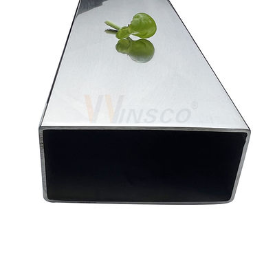 0.8mm-5.0mm বেধ ইনক্স ফ্ল্যাট টিউব 100mmx50mm বড় আকারের স্টেইনলেস স্টীল আয়তক্ষেত্রাকার পাইপ 201 304 316 গ্রেড