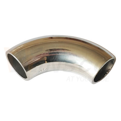 আয়না সাটিন পৃষ্ঠ 55mm আর্ক দৈর্ঘ্য 12.7mm OD AISI 201 304 316 স্টেইনলেস স্টীল কনুই 1.2mm 1.5mm বেধ