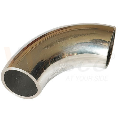 আয়না সাটিন পৃষ্ঠ 55mm আর্ক দৈর্ঘ্য 12.7mm OD AISI 201 304 316 স্টেইনলেস স্টীল কনুই 1.2mm 1.5mm বেধ