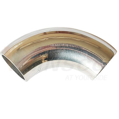 আয়না সাটিন পৃষ্ঠ 55mm আর্ক দৈর্ঘ্য 12.7mm OD AISI 201 304 316 স্টেইনলেস স্টীল কনুই 1.2mm 1.5mm বেধ