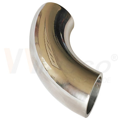 আয়না সাটিন পৃষ্ঠ 55mm আর্ক দৈর্ঘ্য 12.7mm OD AISI 201 304 316 স্টেইনলেস স্টীল কনুই 1.2mm 1.5mm বেধ