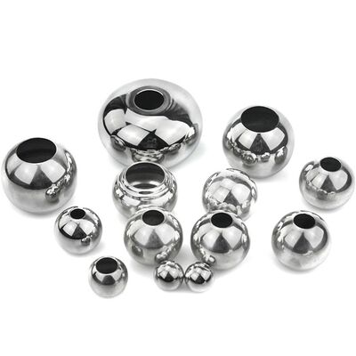 201 304 316 Stainless Steel Drilled Hollow Ball with Custom Surface Finishes and Wide Range of Sizes for Railing & Handrail Fittings & security window grille