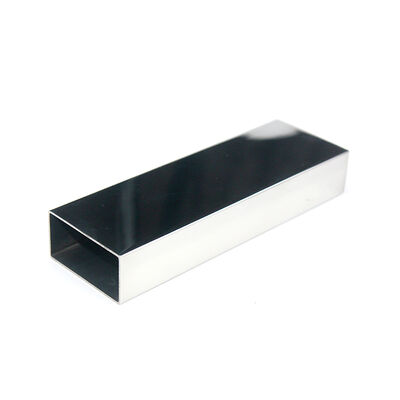 AISI 201 304 316 ইনক্স রেলিং পাইপ 0.5mm-2.7mm Thcikenss 20mmx40mm স্টেইনলেস স্টীল আয়তক্ষেত্রাকার নল