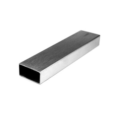 AISI 201 304 316 ইনক্স রেলিং পাইপ 0.5mm-2.7mm Thcikenss 20mmx40mm স্টেইনলেস স্টীল আয়তক্ষেত্রাকার নল