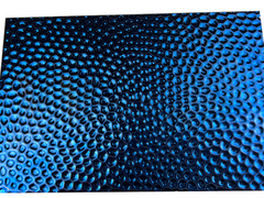 এসএস ব্লু টাইটানিয়াম 8K মিরর হ্যামারড শীট