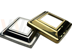 স্টেইনলেস স্টীল ব্যালকনি রেলিং বেস কভার স্কয়ার পোস্টের জন্য